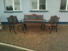 Garden furniture.<br />All the chairs and able have been repainted and restored to look as good as new.